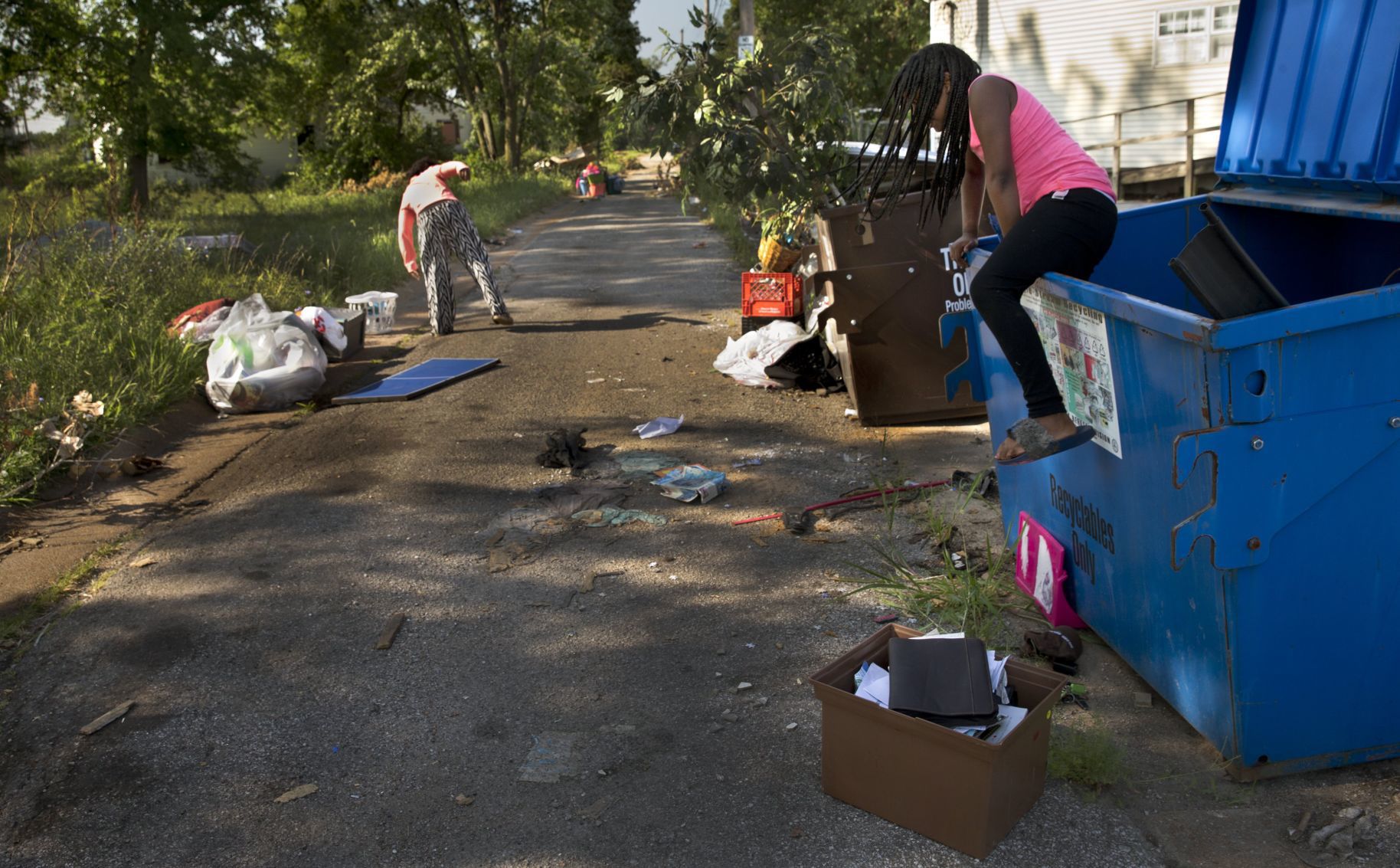 Illegal dumping in St. Louis, on St. Louis